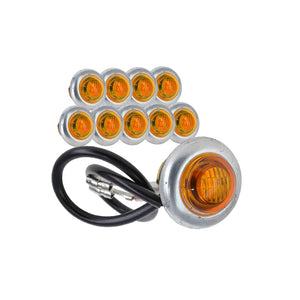 plafon led lateral tipo boton tapa cromada luz fija 12v