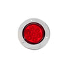 plafon lateral cromado 2 pulgadas 7 led fijo /estrobo - rojo