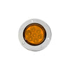 plafon lateral cromado 2 pulgadas 7 led fijo /estrobo - ambar