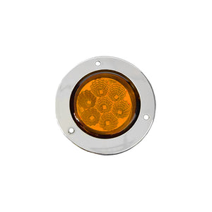 plafon lateral cromado 2 pulgadas 7 led fijo /estrobo