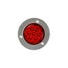 plafon lateral base aluminio 2 pulgadas 7 led fijo /estrubo - rojo