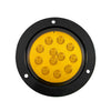 luz trasera plafon circular 4 pulgadas 12 led fijo /estrobo - ambar