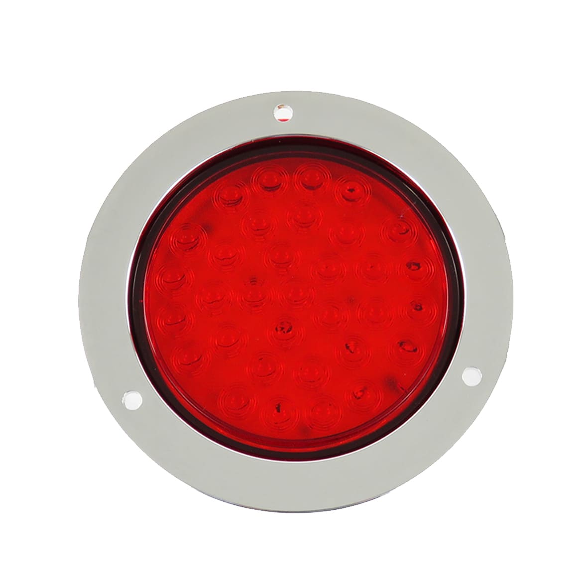 Luz trasera plafon circular 4 pulgadas cromado 33 led fijo /estrobo