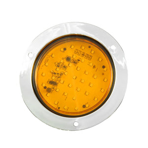 Luz trasera plafon circular 4 pulgadas 39 led luz fija y funcion secuencial