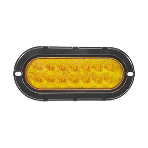 plafon led ovalado 6 pulgadas 14 led c/lupa fijo /estrobo