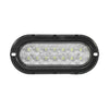 plafon led ovalado 6 pulgadas 14 led c/lupa fijo /estrobo - blanco