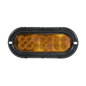 plafon led ovalado 6 pulgadas 14 led fijo /estrobo