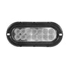 plafon led ovalado 6 pulgadas 14 led fijo /estrobo - blanco