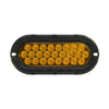 plafon led ovalado 6 pulgadas 25 led alta/baja /estrobo - ambar