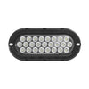 plafon led ovalado 6 pulgadas 25 led alta/baja /estrobo - blanco