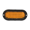 plafon led ovalado 6 pulgadas 34 led fijo /estrobo - ambar