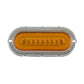 plafon led ovalado 6 pulgadas cromado 9 led+gel fijo /estrobo