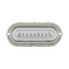 plafon led ovalado 6 pulgadas cromado 9 led+gel fijo /estrobo - blanco