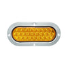 plafon led ovalado 6 pulgadas base metal 25 led alta/baja /estrobo - ambar