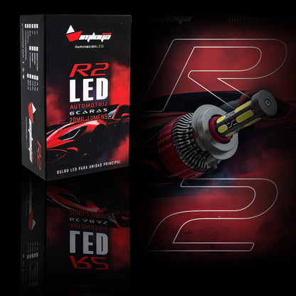 Kit foco led Imloya R2 Chip COB 6 Caras 20mil lumens 12-24v