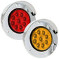 Plafón led redondo 2 pulgadas 9 Led Luz Fija Y Estrobo 12-24v (pieza)