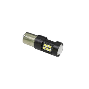 Par de foco led 1156 27smd 2835 luz fija con lupa