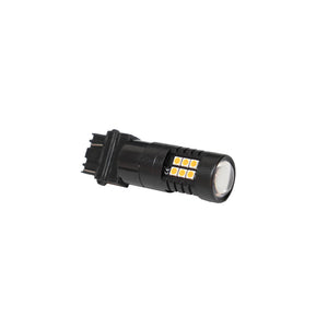 Par de foco led 3157 27smd 2835 luz alta y baja con lupa